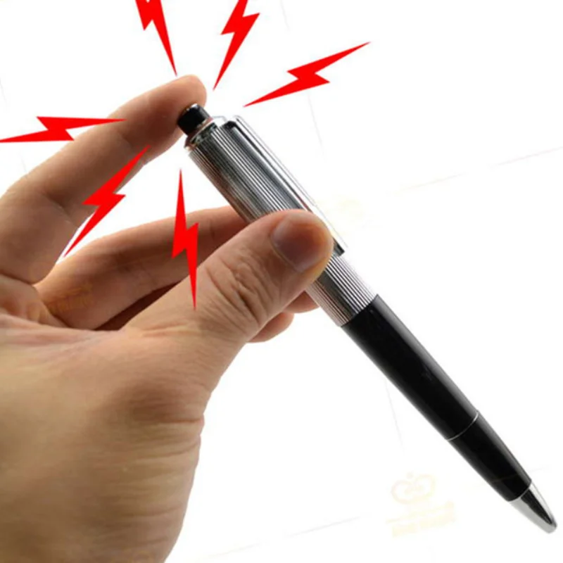 Shock Pen Prank Toy - 1 個クリエイティブ電気ショックペンおもちゃユーティリティガジェットギャグジョーク面白いいたずらトリックノベルティ友人の最高のギフト