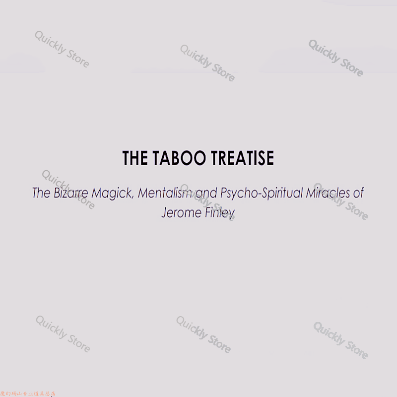 Magic Tricks - 2025 タブー・トリセイズ by ジェローム・フィンリー - マジックトリック（インスタントダウンロード）