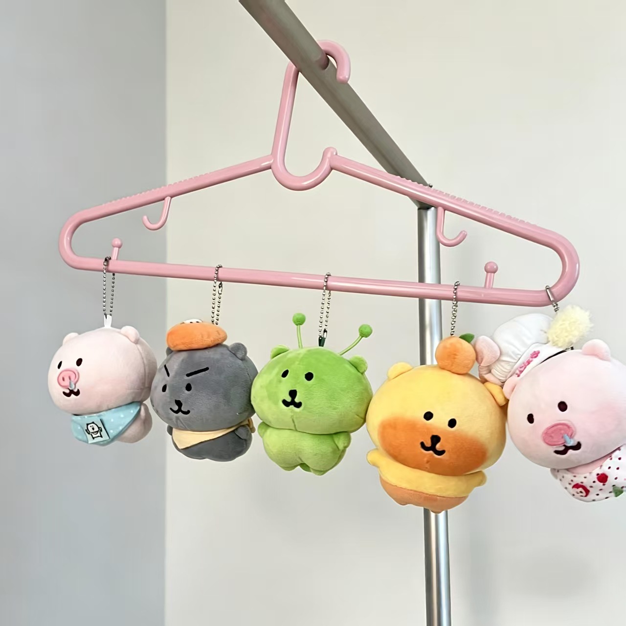 Prank Toys - ジョークベアぽっちゃり動物ぬいぐるみキーホルダー、マルチスタイルふわふわミニ動物人形バックパックバッグチャームソフトバックパックバッグチャームおもちゃギフト