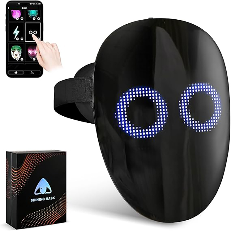 音声認識ジェスチャーセンシング付きLEDマスク、プログラム可 - Led Purge Mask Halloween のレビューと価格