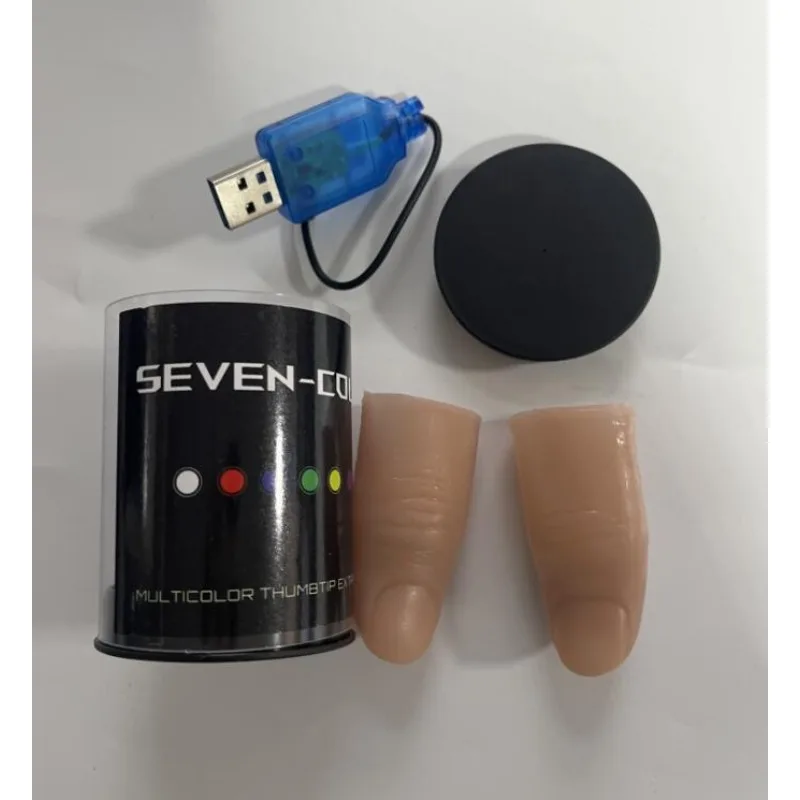 プロのマジックトリック用ライトセット,超軽量,7色,LED, - Thumb Tip Magic Trick Set のレビューと価格