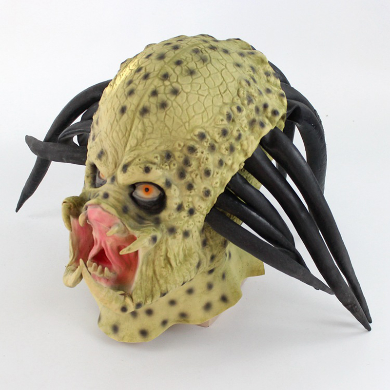 ラテックス製プレデターヘッドマスクリアルなエイリアンスタイル - Latex Alien Mask Realistic のレビューと価格