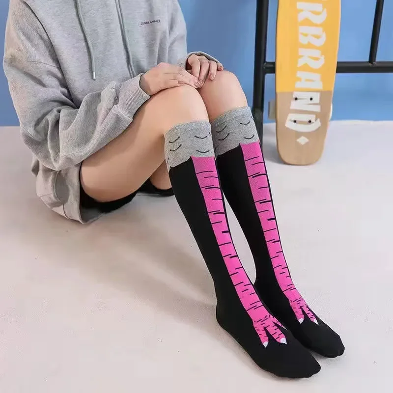 面白い鶏の足ストッキングオーバー膝圧薄脚ロングストッキング女 - Funny Chicken Leg Socks のレビューと価格